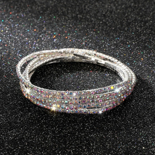 UNI-10605-1 - Multi Diamonds Silver - Bracelet