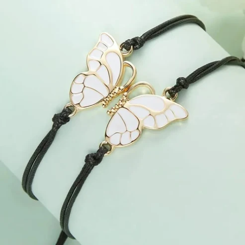 UNI-12168-1 - BFF Gold Butterfly - Bracelet Set