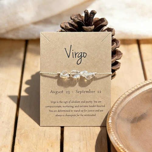 UNI-12430 - Virgo Zodiac Sign Natural Stone - Bracelet