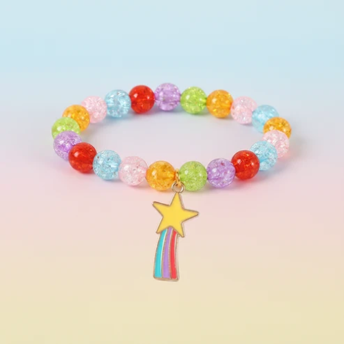 UNI-12440 - Shooting Star Rainbow Multi Beads - Bracelet