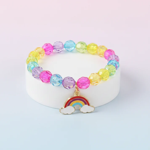 UNI-12454 - Rainbow Crystal Beads - Bracelet