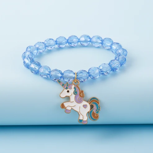 UNI-12455 - Unicorn Blue Beads - Bracelet
