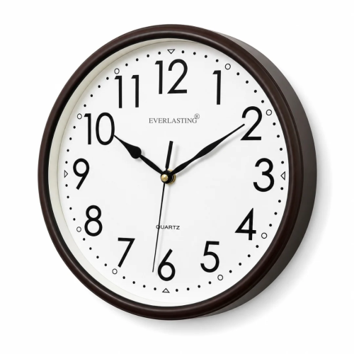 Everlasting 11" Modern Classic Wall Clock – White Minimal Edition