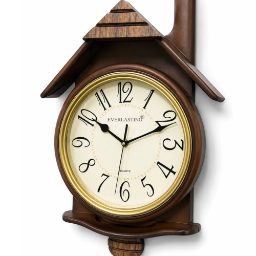 Everlasting 11" x 18" Cottage Style Decorative Wall Clock