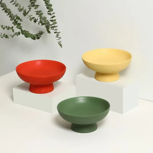 Ceramic Matte Footed Decor