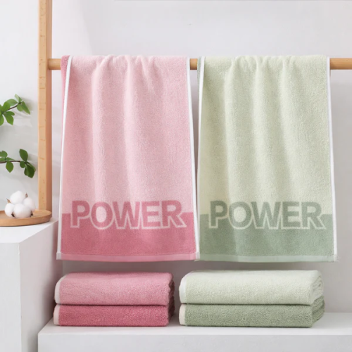 “Power” Gradient Fleece Face & Hand Towel