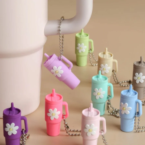 Mini Daisy Tumbler Keychain