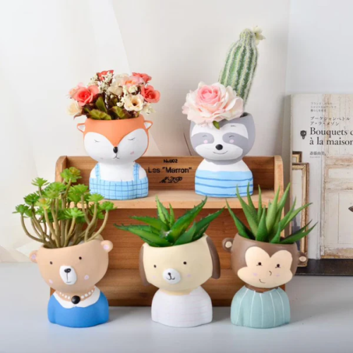 Handpainted Animal Ceramic Succulent