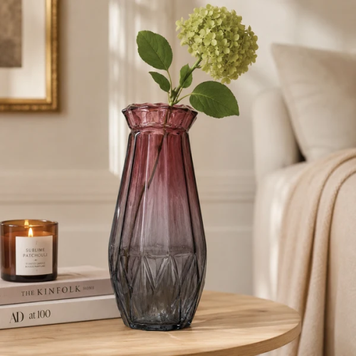 Midnight Tinted Glass Vase