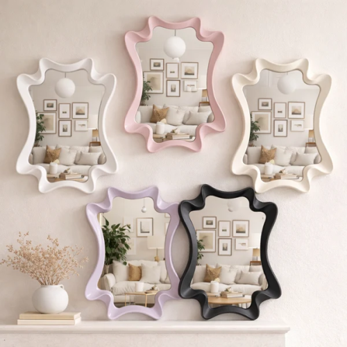 Scalloped Ripple Wall Mirror