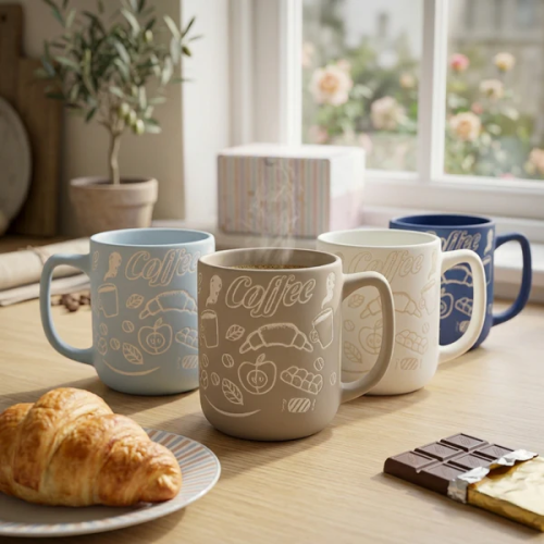 Embossed Café Design (470ml)