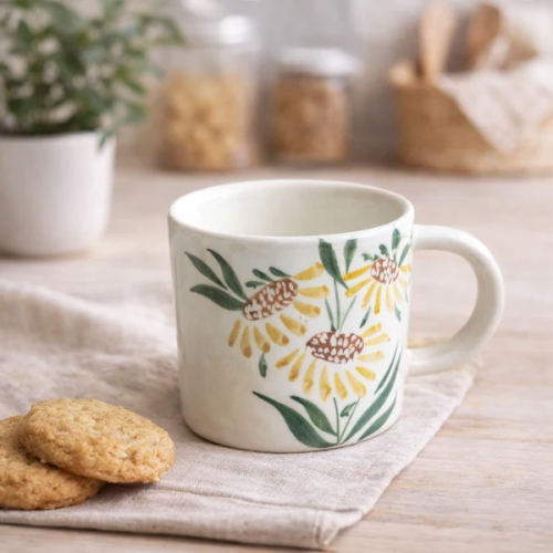 Handmade Ceramic Mug- Bloom
