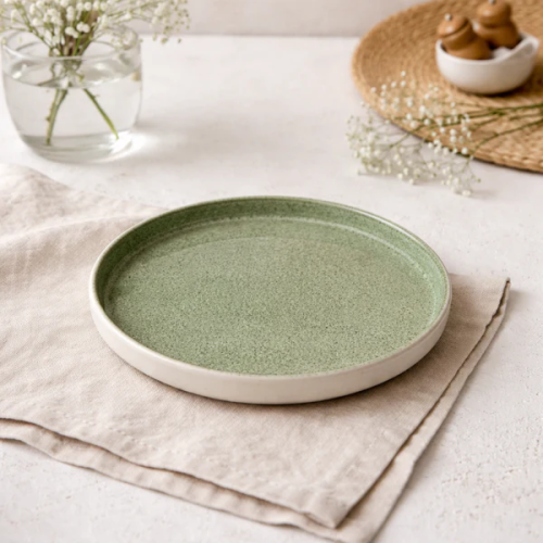 Speckled Ceramic Dinner Plate (8 Inch)