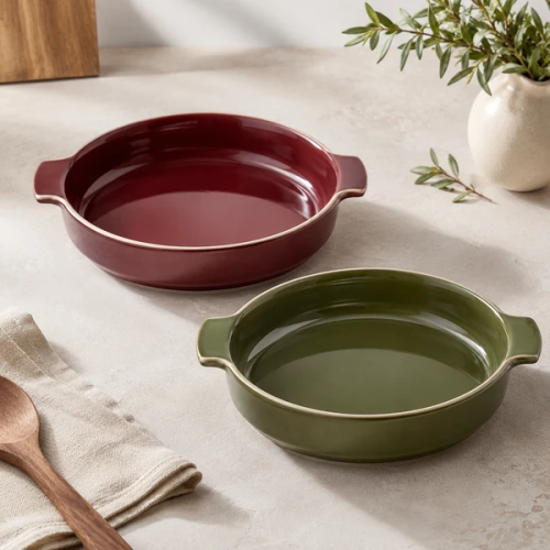 Round Oven Dish with Handles (12 inches)
