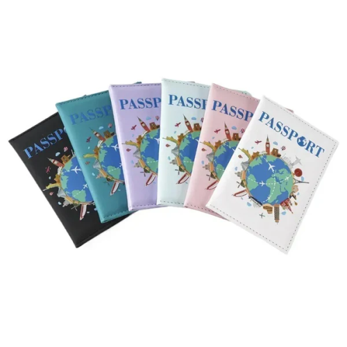 World Map Passport Cover