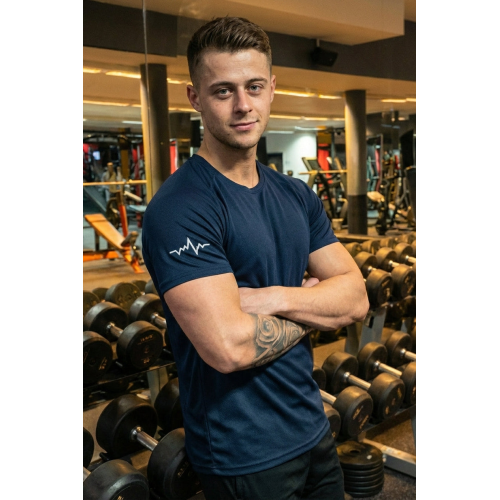 Bolt Spandexdry T-Shirts - Navy