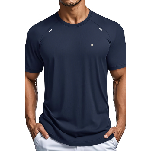 Minimal Spandexdry T-Shirts - Navy