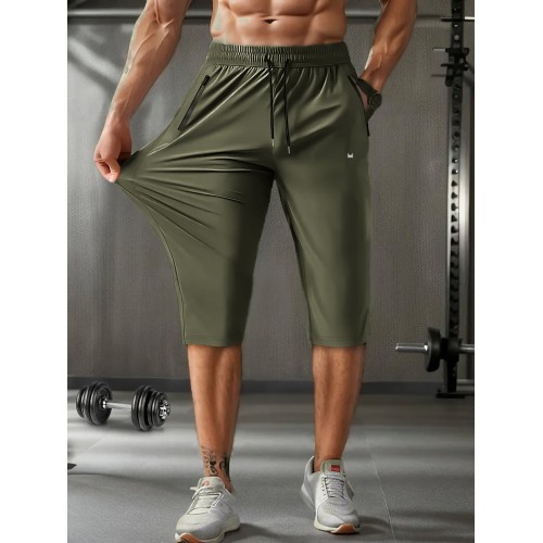 Ice Sports SpandexDry 3/4 Quarter Shorts - Olive