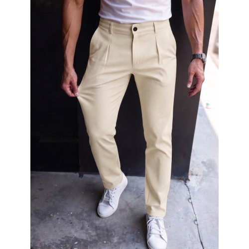 Phantom Spandexdry Pleated Pants - Cream