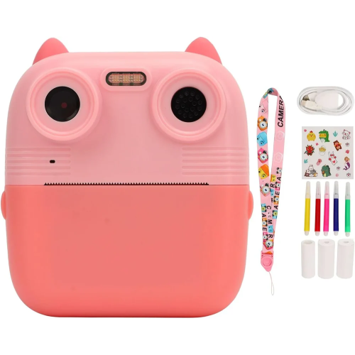 D8S Kids Digital Camera – 1080P HD, 48MP, Front & Rear Dual Lens, Thermal Print