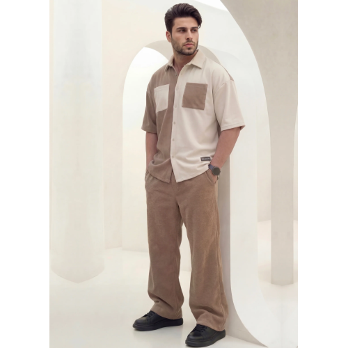 Dune Split - Beige/Khaki Premium Safari Suit