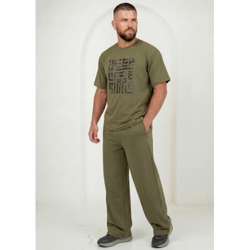 Premium Blockprint Co-ord - Olive Lounge Set