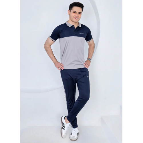 Silver Navy Ensemble - Dri-Fit Polo Twinset