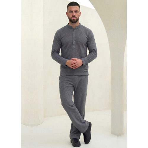 Grey Henley Duo by Wearium