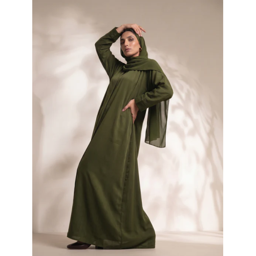 Classic Olive Core Abaya