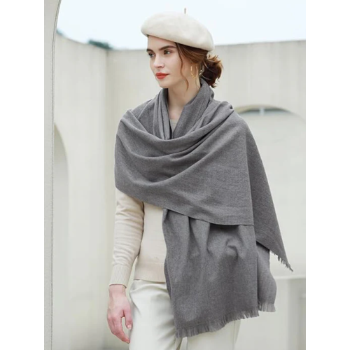 Shahmina Woolen Scarves - Steel Grey