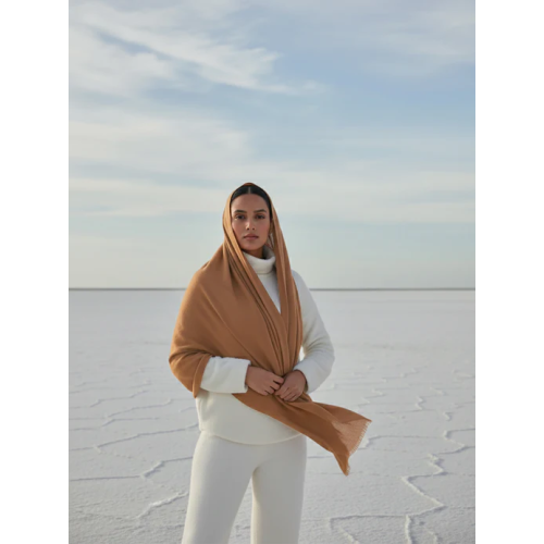 Vicuña Woolen Shawl - Bronze