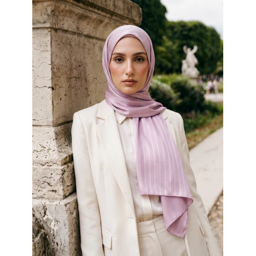 Solène Silk Hijab - Lilac