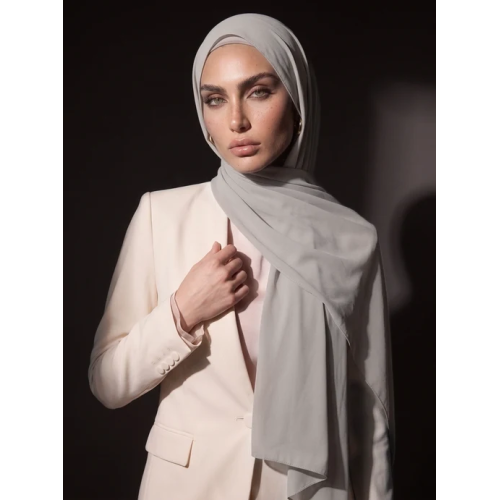 Noura Jersey Hijab - Ash Grey