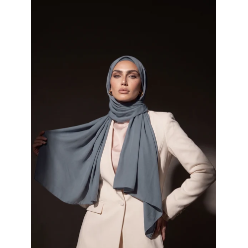 Noura Jersey Hijab - Charcoal Grey