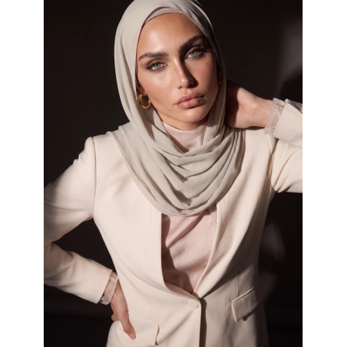 Noura Jersey Hijab - Fawn